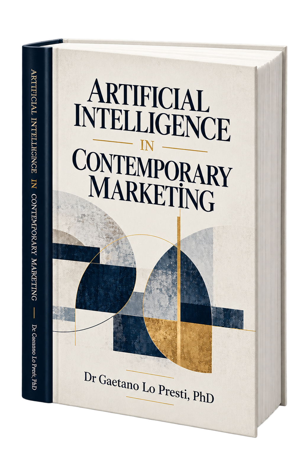Cover mock-up of Artificial Intelligence in Contemporary Marketing by Dr Gaetano Lo Presti
