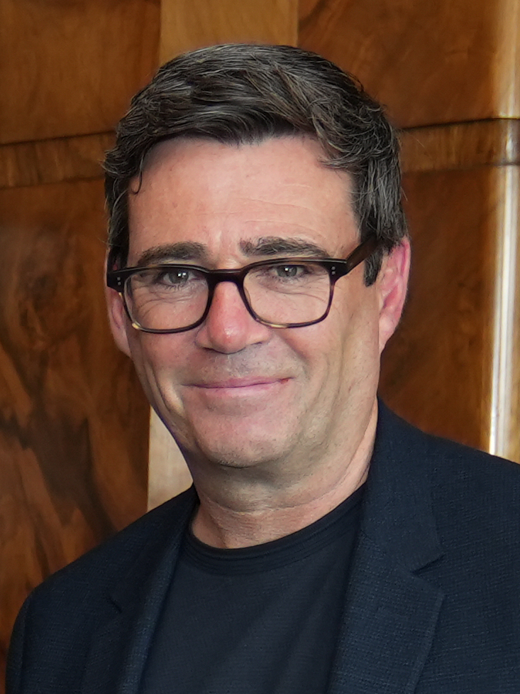 Andy Burnham speaking at an event in August 2024
