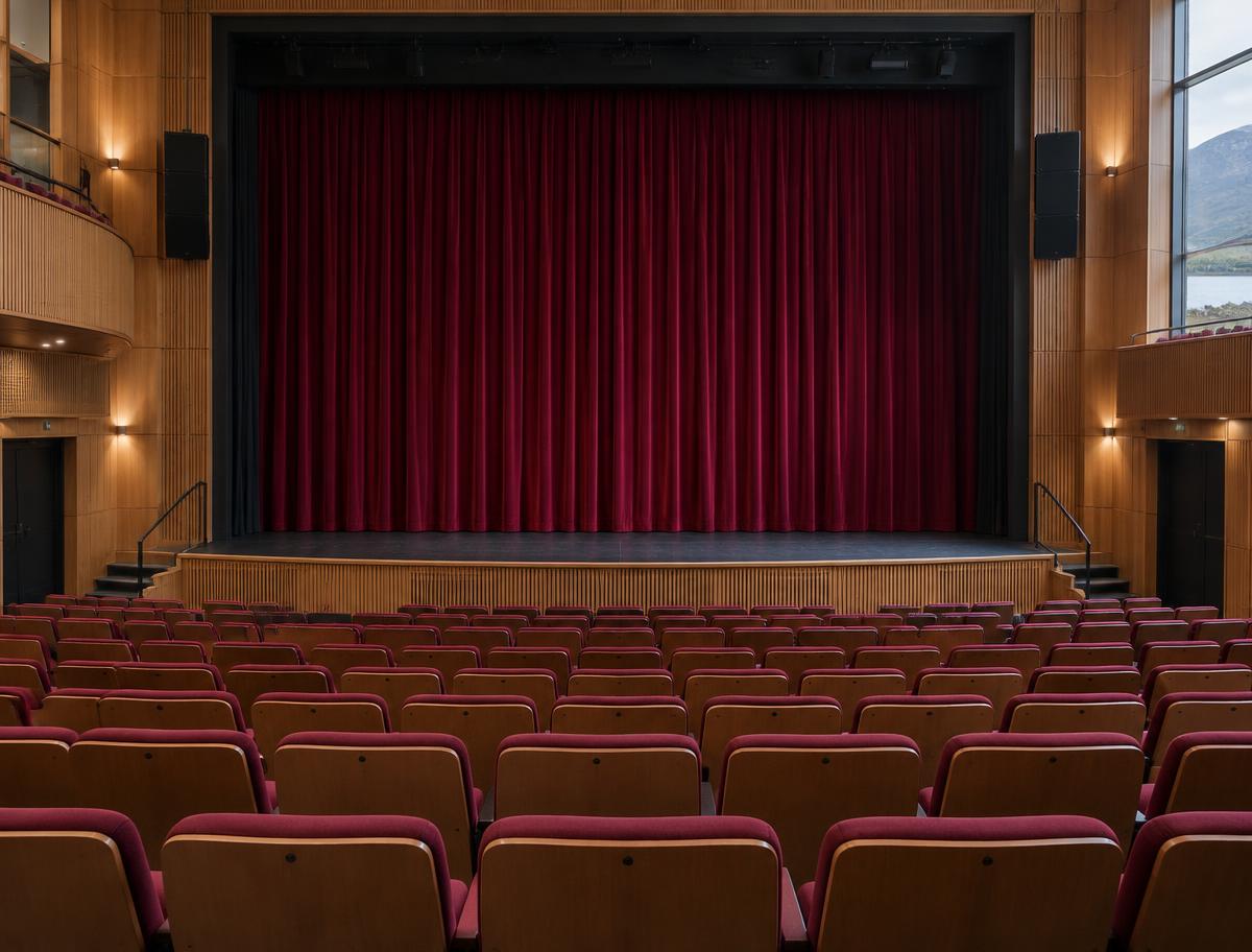 Illustrative image of an empty performing arts auditorium; not the committee meeting