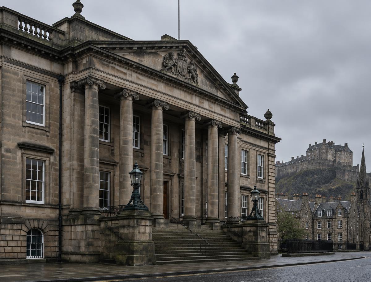 Illustrative image of a historic court building in Edinburgh