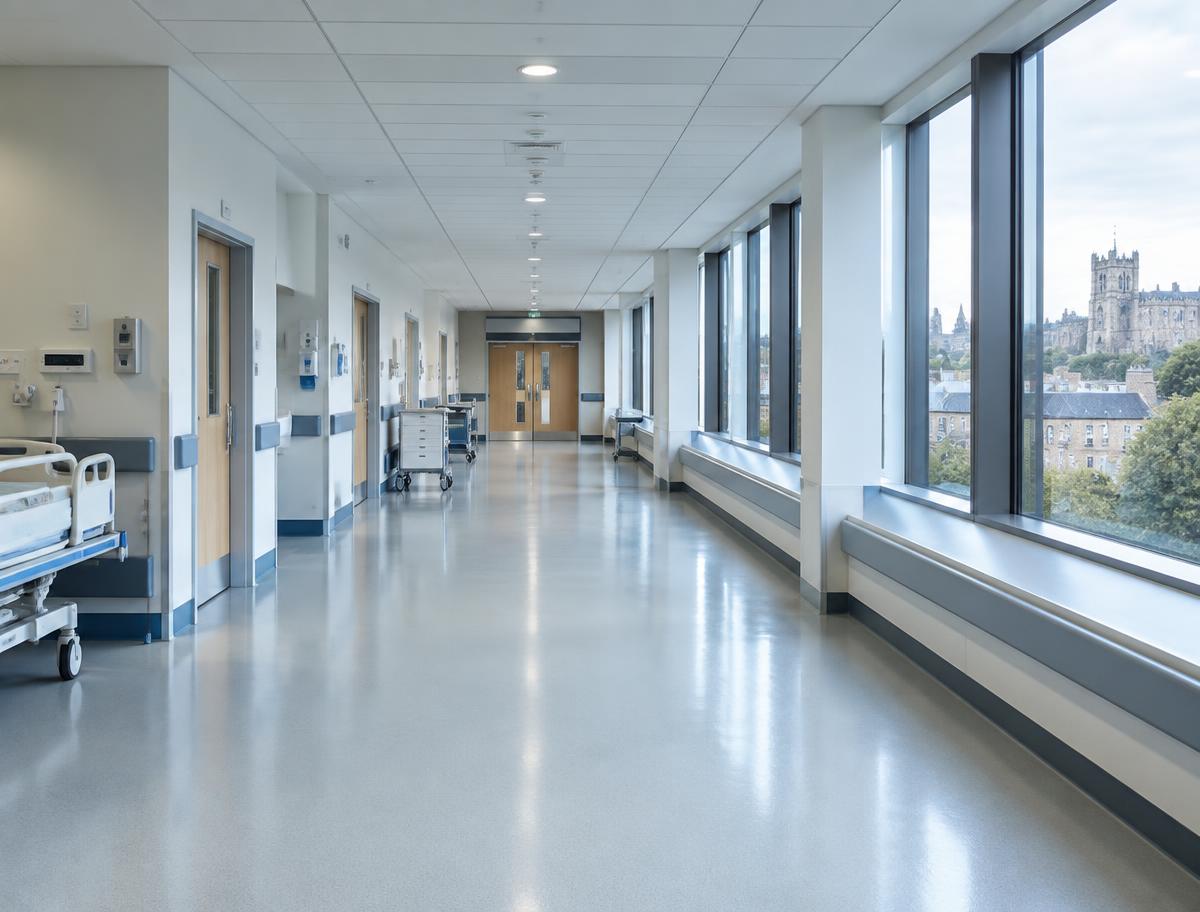 Illustrative image of a hospital corridor
