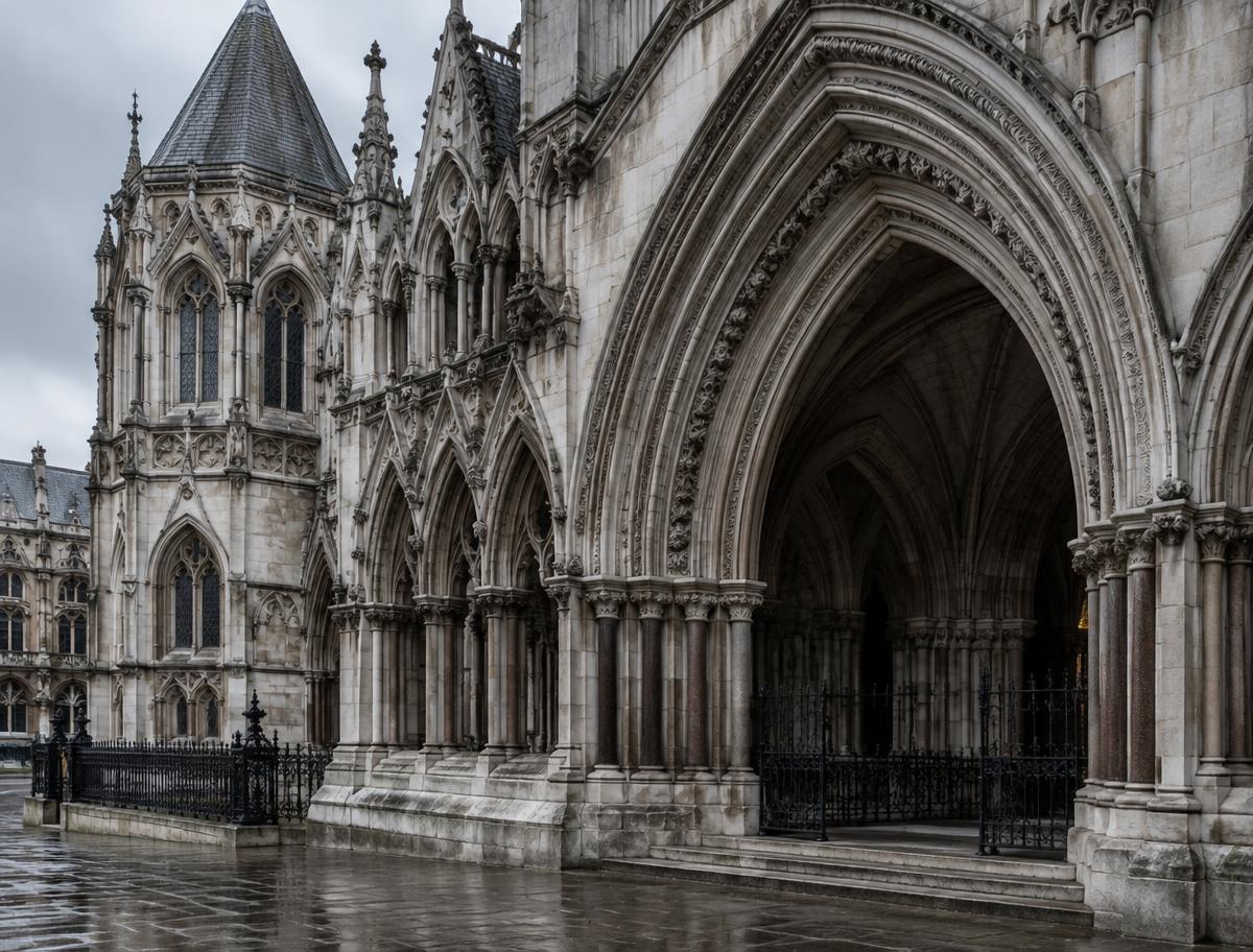 Illustrative image of gothic court architecture in London