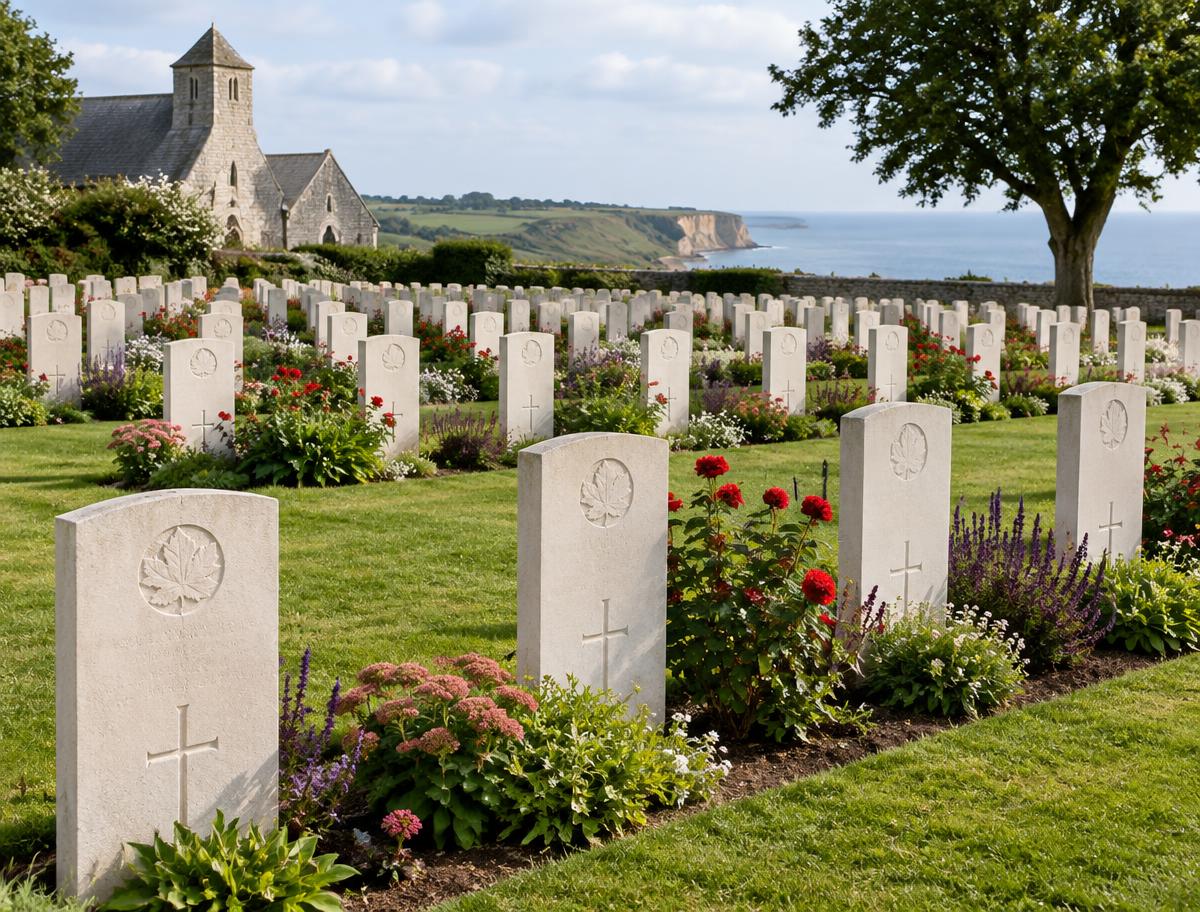 Illustrative image of a Commonwealth war cemetery in Normandy