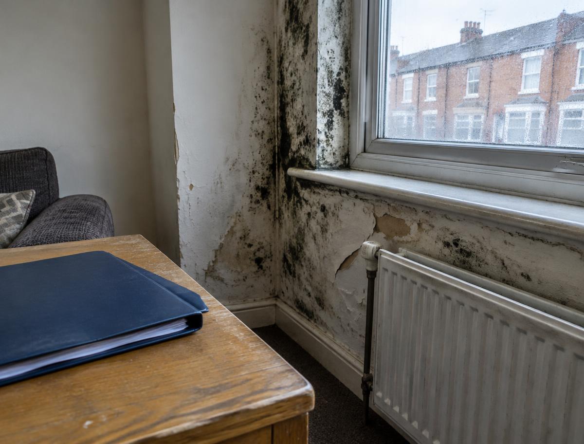 Illustrative damp and mould in rented housing