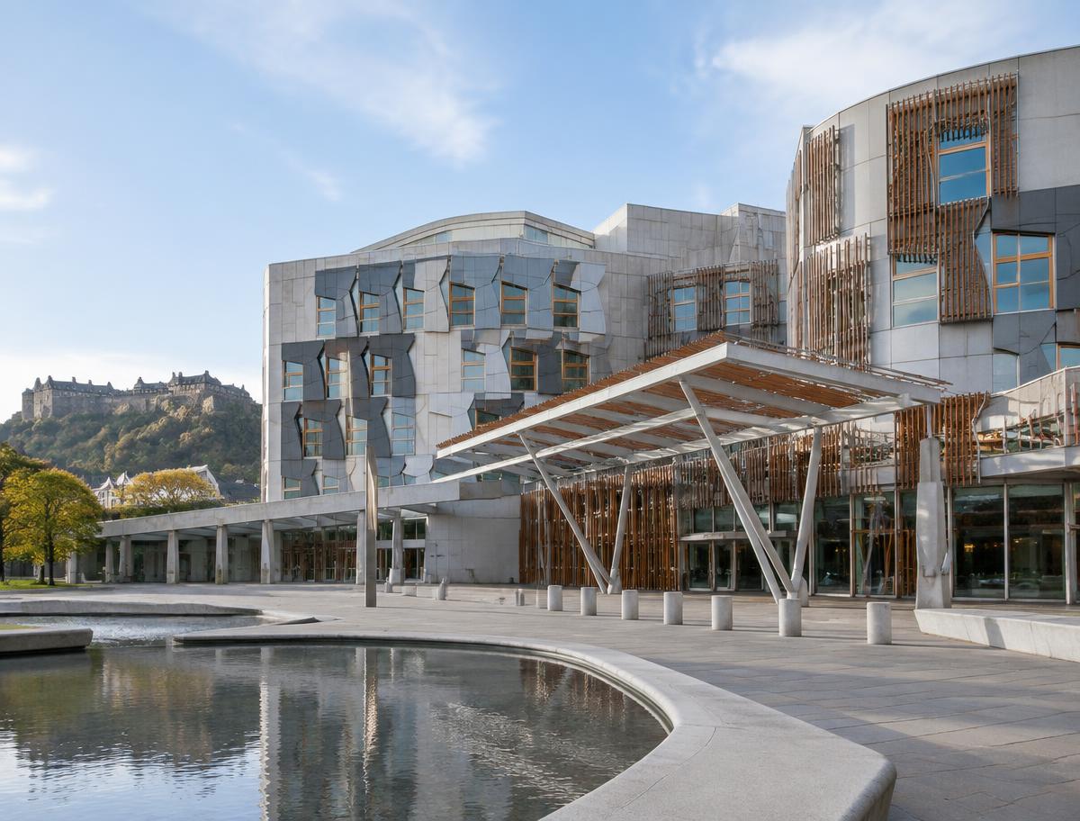Illustrative image of Scottish Parliament architecture, not a photograph of the committee session