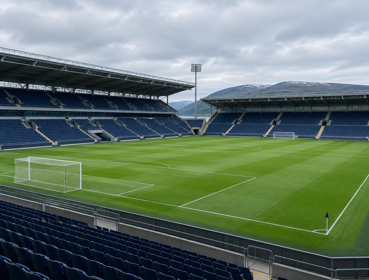 Illustrative football stadium; not the North Macedonia match venue